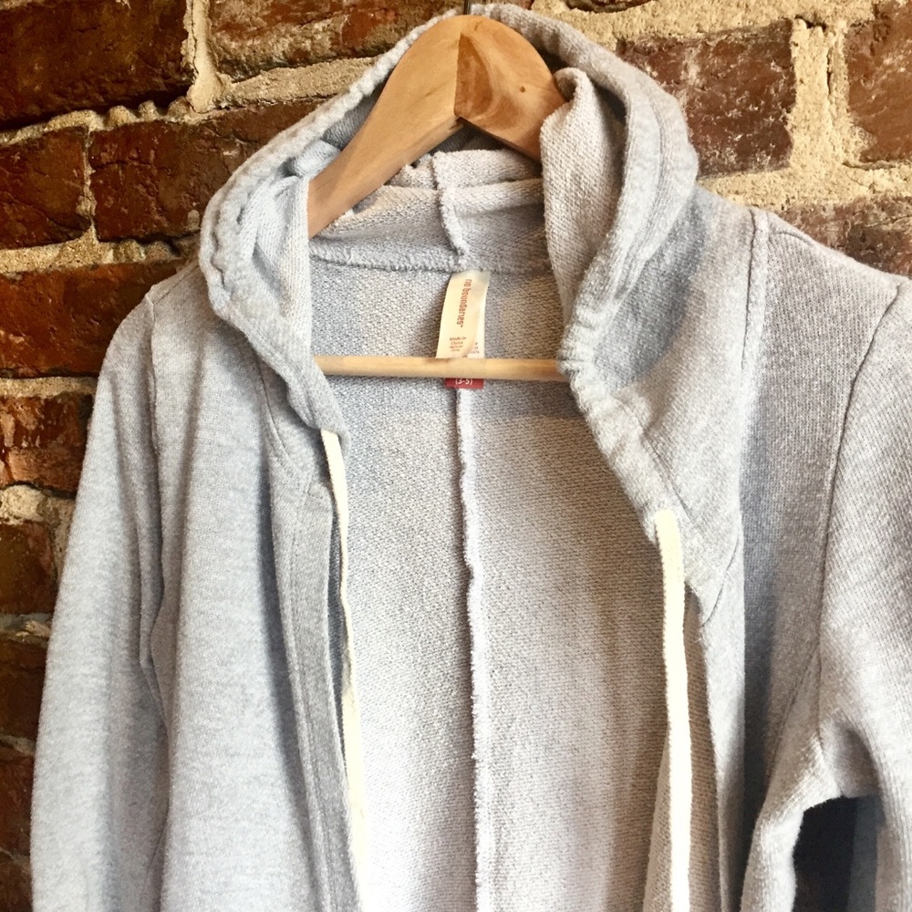 Asymmetrical Grey Hoodie